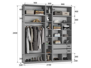 Шкаф распашной Тайлер 5