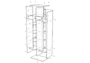 Шкаф распашной Скарлет 4