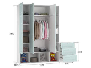 Шкаф распашной Скарлет 2