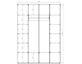 Шкаф распашной Скарлет