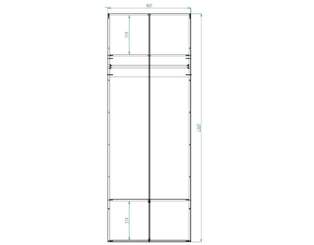 Шкаф распашной Скарлет 3